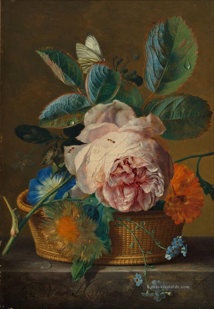 Korb mit Blumen Jan van Huysum klassische Blumen Ölgemälde